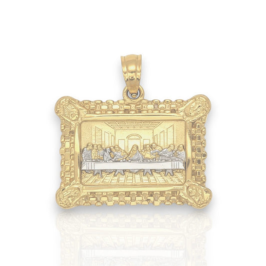 Last Supper Apostles Pendant - 10k Yellow Gold - Size Variation