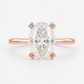 14K Oval Solitaire — Tulip