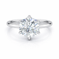 14K Round Solitaire — Tulip
