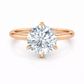 14K Round Solitaire — Tulip