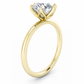 14K Round Solitaire — Tulip