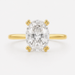 14K Oval Solitaire — Tulip