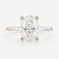 14K Oval Solitaire — Tulip