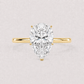 14K Pear Solitaire — Tulip
