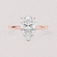 14K Pear Solitaire — Tulip