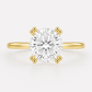 14K Round Solitaire — Tulip
