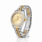 Rolex Datejust Diamond Bezel Watch 26mm Champagne Diamond Dial | 1.10ct