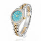 Rolex Datejust Diamond Bezel Watch 26mm Turquoise Diamond Dial | 1.10ct