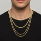 Diamond Cut Ice Chain - 10K Yellow Gold