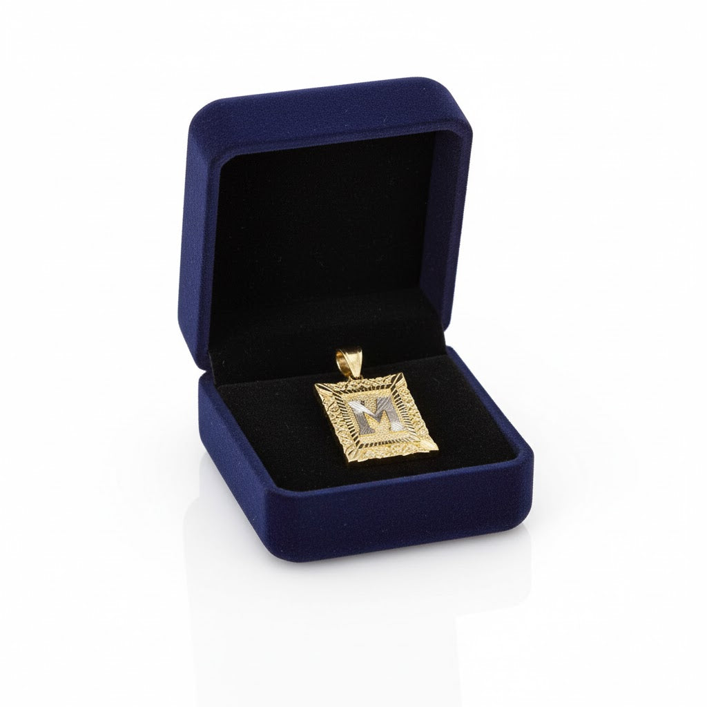 Initials Pendant - 10K Yellow Gold