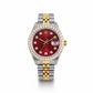 Rolex Datejust Diamond Bezel Watch 26mm Red Diamond Dial | 1.10ct