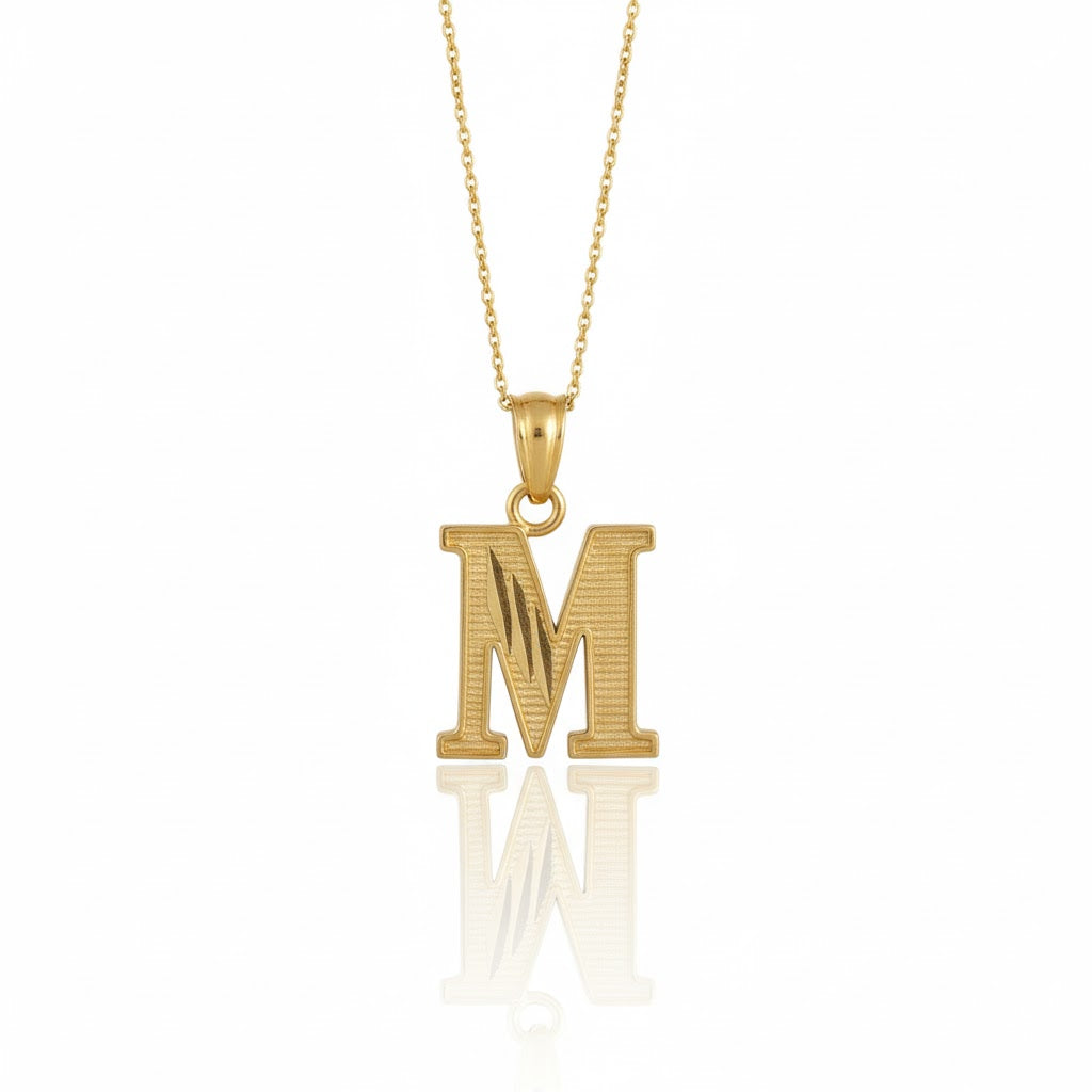 Initial Pendant - 10K Yellow Gold