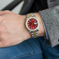 Rolex Datejust Diamond Bezel Watch 26mm Red Diamond Dial | 1.10ct