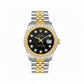 Rolex Datejust Diamond Bezel Watch 26mm Black Diamond Dial | 1.10ct