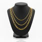 Figaro Link Chain Necklace - 14K Yellow Gold - Solid
