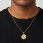 Initial Pendant Charm Diamond Cut - 10K Yellow Gold