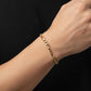 Figaro Chain Link Bracelet - 14K Yellow Gold - Solid