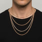 Diamond Cut Ice Chain - 10K Rose Gold