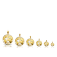 World Globe Map Pendant - 10K Yellow Gold