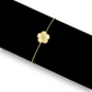 10K Yellow Gold Clover Leaf Bracelet – Adjustable Lucky Charm Jewelry