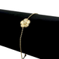 10K Yellow Gold Clover Leaf Bracelet – Adjustable Lucky Charm Jewelry